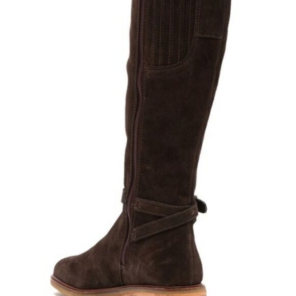 New‎ Clarks Clarkdale Clad Suede Riding Boot Dark B - Picture 5 of 6